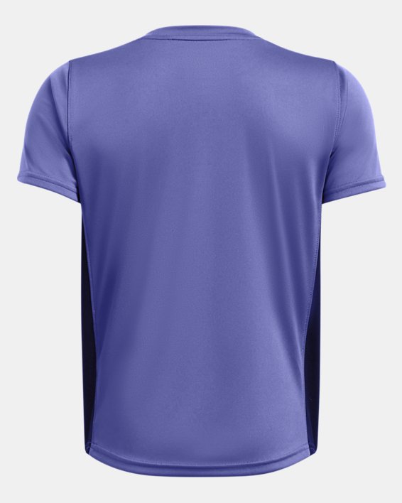 Boys' UA Challenger Training Short Sleeve, Purple, pdpMainDesktop image number 1